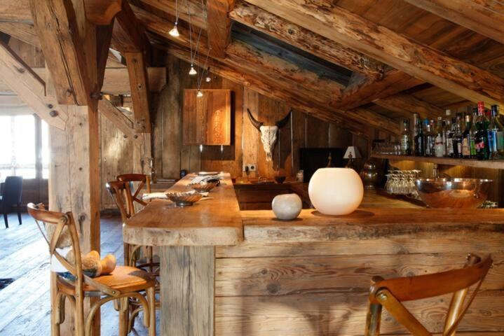 Chalet Javen - 520m2 avec piscine chauffée et home cinéma Megève Exterior foto